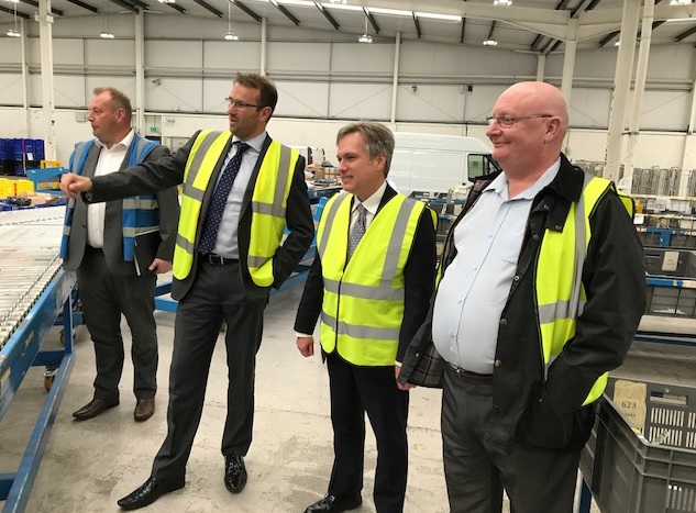 Henry Smith visits Crawley Parcel Depot | Crawley