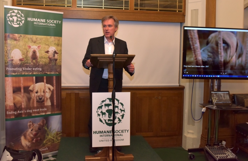 Henry Smith MP Raises Awareness of Dog Meat Trade