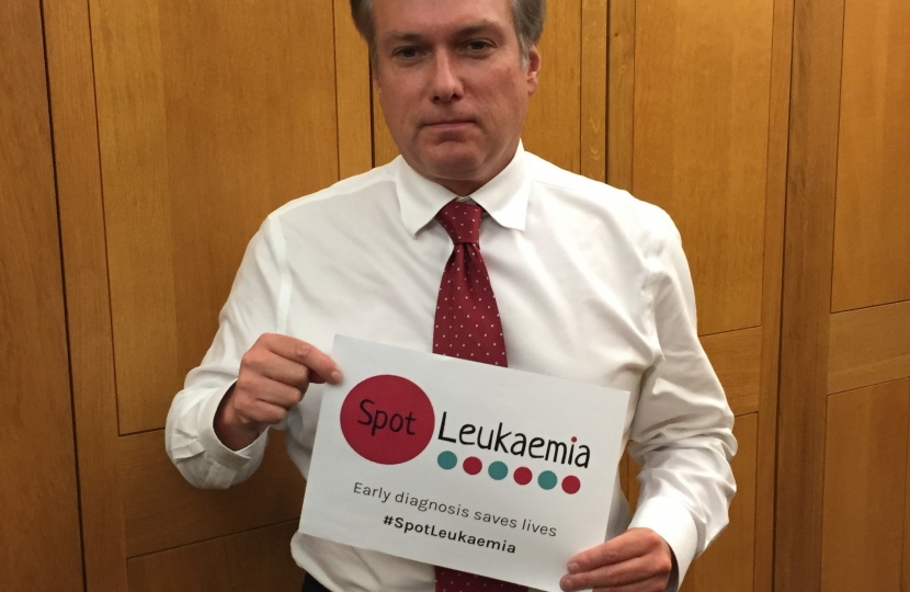 Crawley MP backs new Leukaemia Awareness Campaign