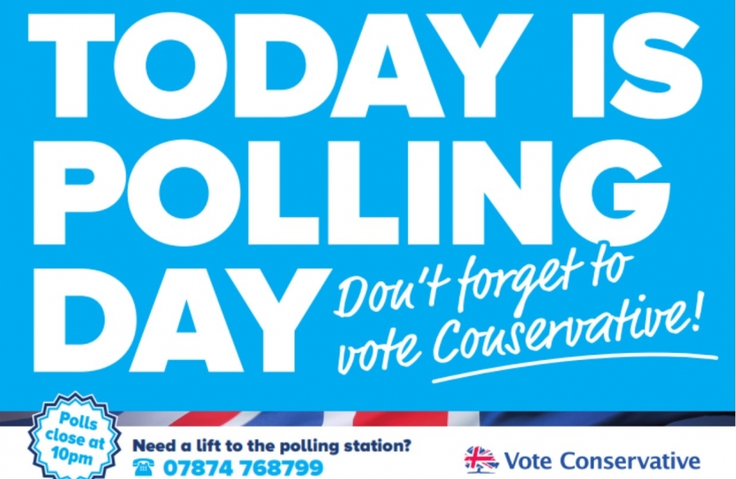 Today is Polling Day Crawley