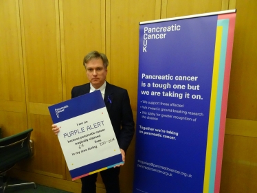 Henry Smith MP on Purple Alert to change the future for People Affected by Pancreatic Cancer