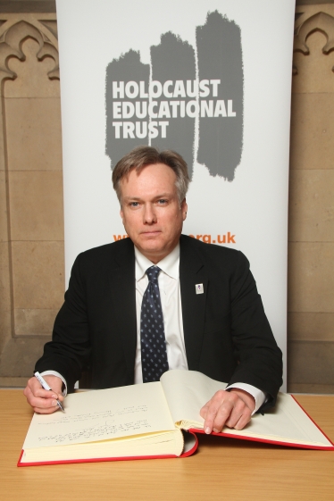 Henry Smith MP signs Holocaust Educational Trust Book of Commitment