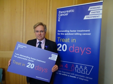 Crawley MP backs Campaign for Faster Treatment for People with Pancreatic Canceratment for People with Pancreatic Cancer